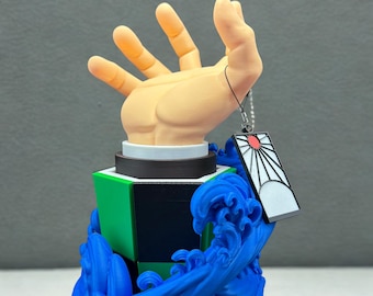 Anime Controller Holder: Water Breath Style, Gamer Desk Decor