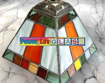 Contemporary Stained Glass Lampshade (PLG372)