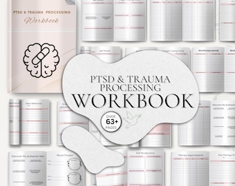 PTSD Trauma Processing Workbook: Self Healing, Mental Health Journal, Trauma Diary (Digital Download)