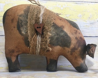 Patrón de cerdo panzón primitivo / Patrón digital E