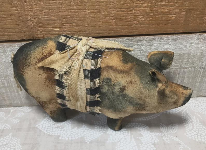 Primitive Pig Pattern | Prim Pig Digital Pattern - Etsy
