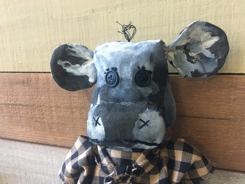 Primitive Spotted Cow Doll / Cow Decor / Kitchen Cow DCOW-1 | Etsy