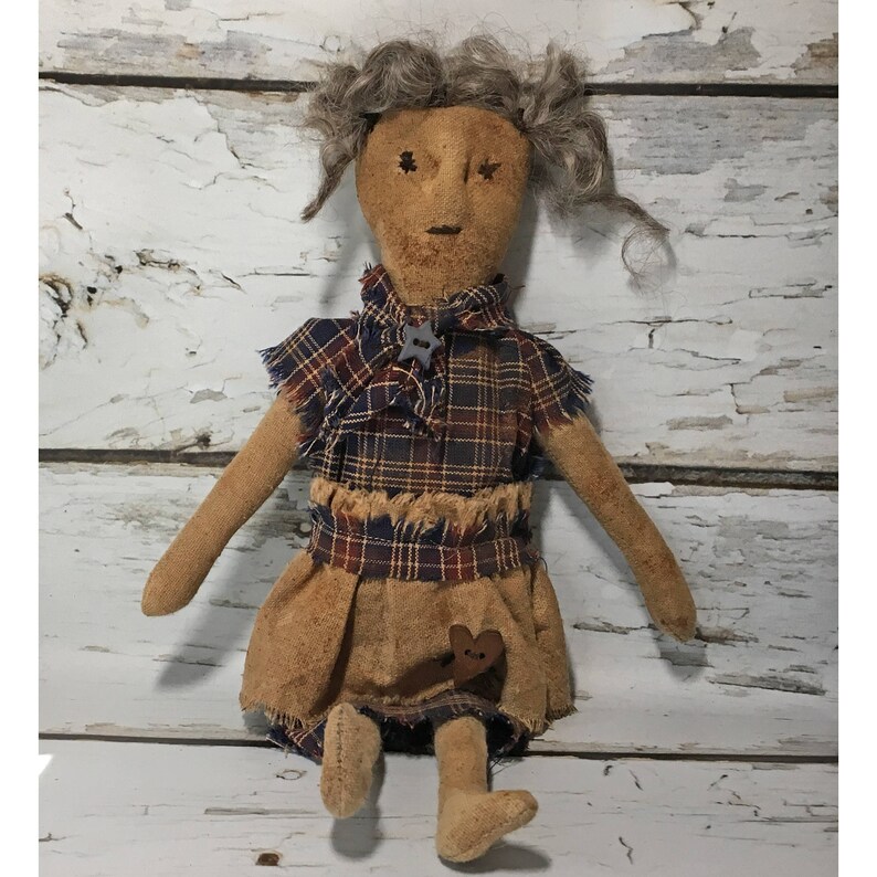 Small Primitive Grungy Ragamuffin Rag Doll / Primitive Dolls | Etsy