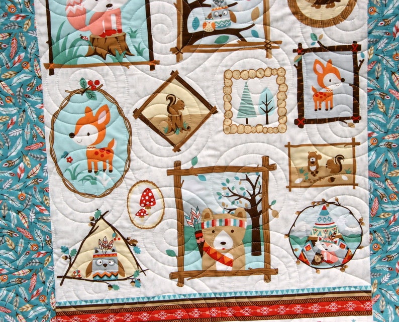Quilt Kit Forest Woodland Animals Boys or Girls Nursery Crib Etsy