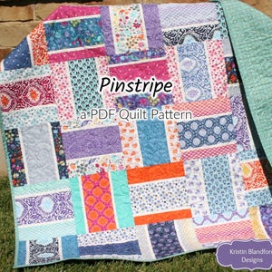 Precut Quilt Pattern PDF – Layer Cake Baby & Throw Quilt Pattern – Instant Download Beginner Quilt