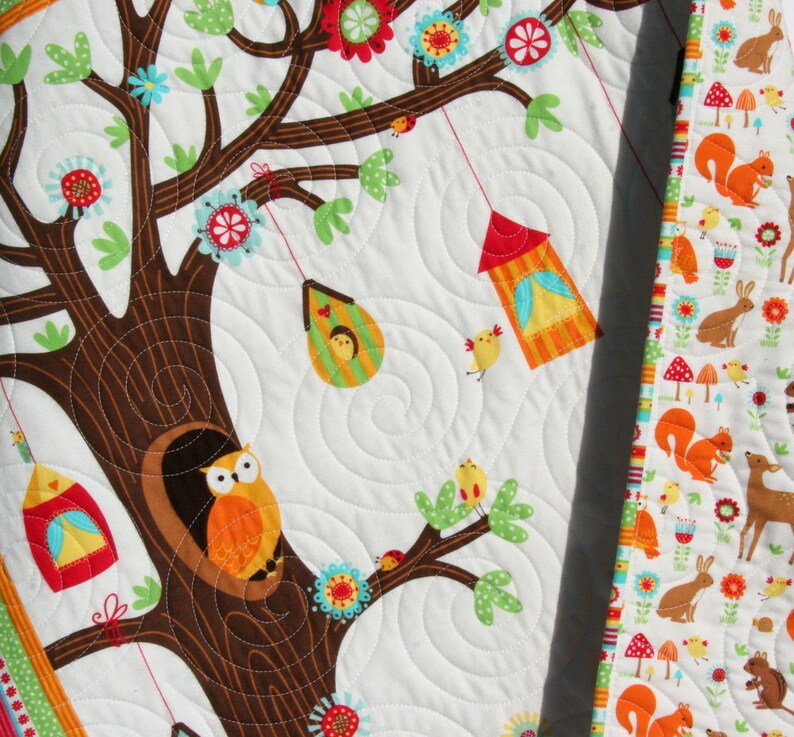 Quilt Kit FLANNEL Baby Blanket Panel Quick Easy Woodland Etsy