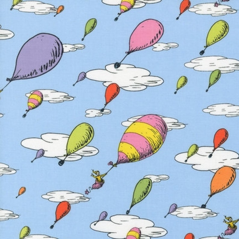 Oh the Places You'll Go Blue Balloons Rainbow Dr. Seuss by Robert ...