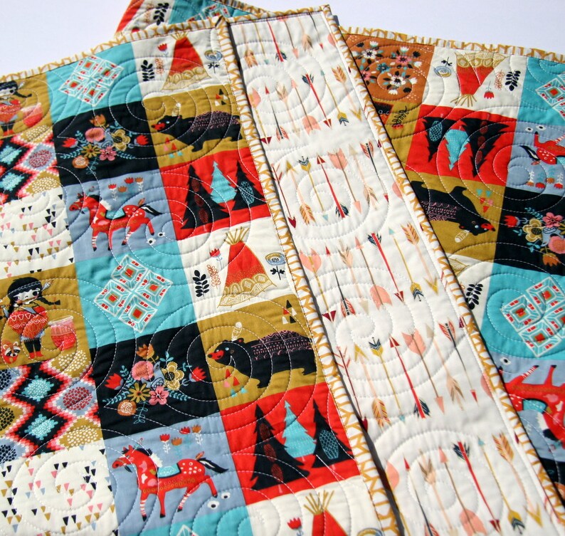 Quilt Kit Art Gallery Birch Fabrics Cheater Patchwork Blanket Etsy