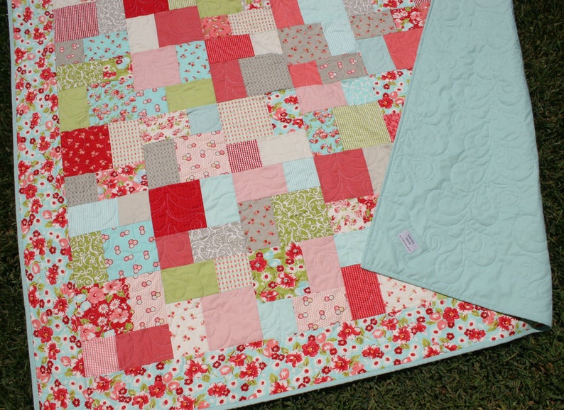 PDF Quilt Pattern, Layer Cake, Beginner, Simple Quick Easy, Instant Download, DIY, Quilting Pattern, Baby Quilts, Throw Quilts, Modern image 9