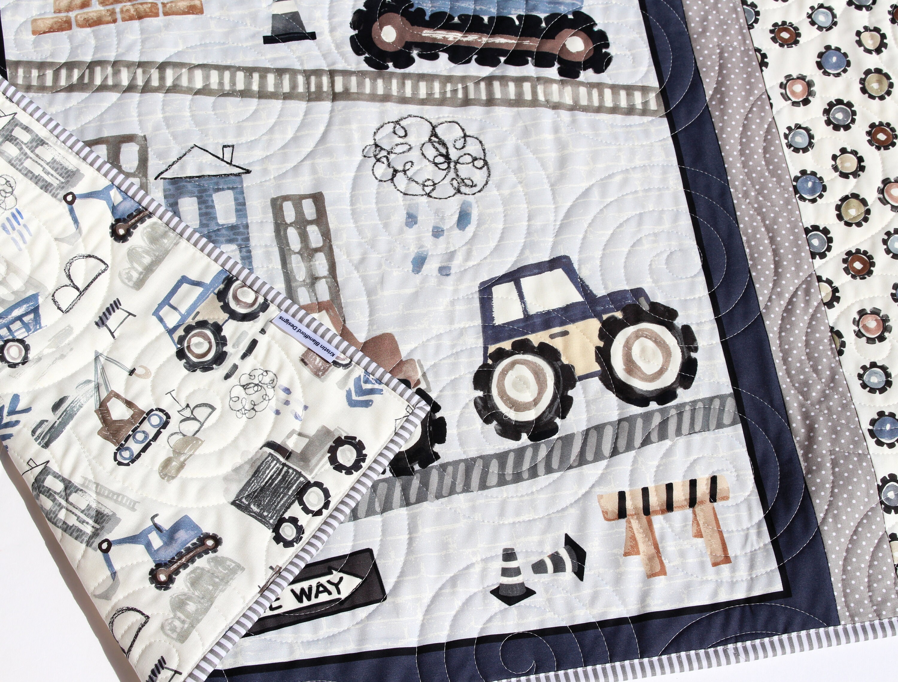 Boy Quilt Kit Construction Baby Panel Quick Easy Fun Beginner Etsy Australia