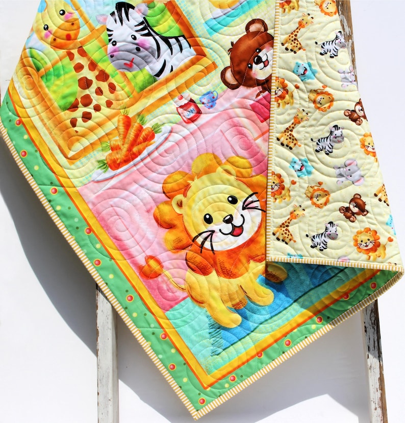 Zoo Animal Baby Quilt Kit – DIY Sewing Kit for Beginners – Handmade ...