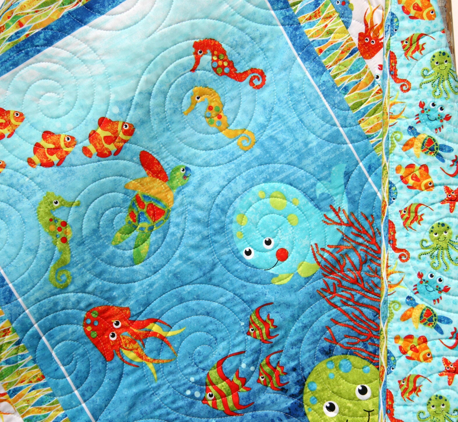 Nautical Quilt Kit Ocean Crib Blanket Quilting DIY Sewing Etsy