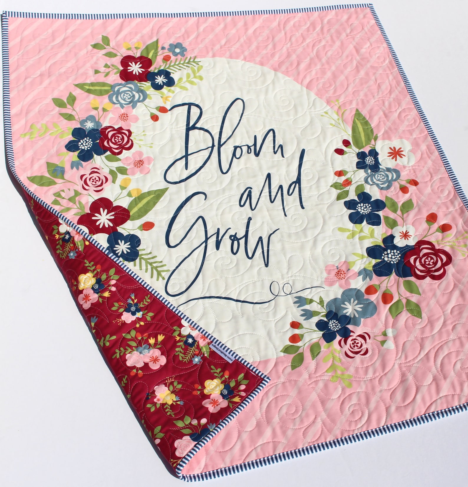 Baby Girl Panel Quilt Kit Bloom and Grow Riley Blake Fabrics - Etsy