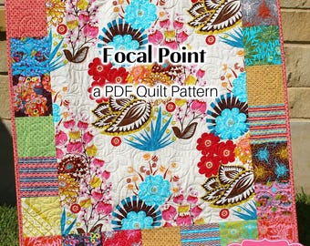 Easy Charm Pack Quilt Pattern PDF – Instant Download Panel Baby Quilt Pattern – Beginner Friendly Sewing Pattern