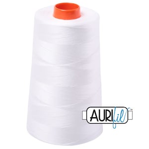 May include: A white spool of thread with an orange top and the text "AURIfil™" on a white label.
