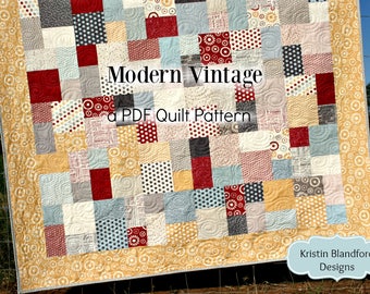 Quiltpatroon met lagen taart PDF – Quiltpatroon voor beginners – geschikt voor beginners – modern quiltpatroon direct downloaden