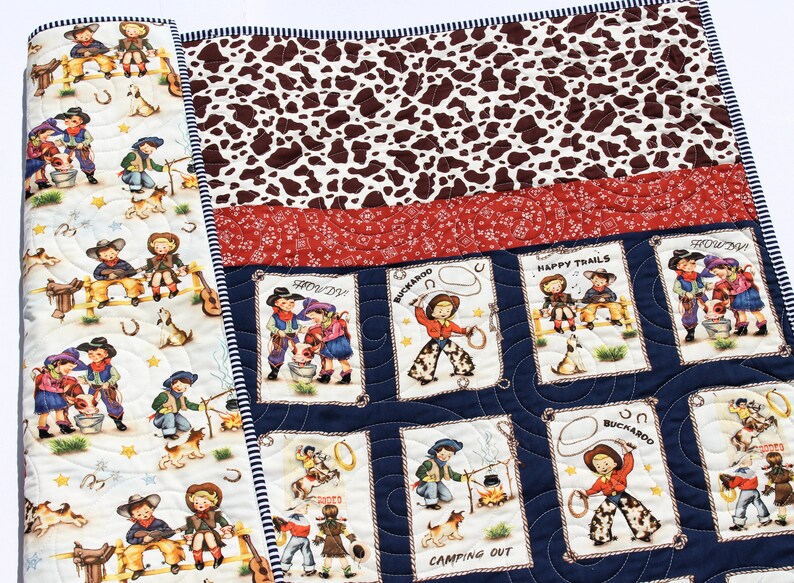 Ranch Rodeo Baby Quilt Kit Panel Quick Easy Beginner Sewing - Etsy