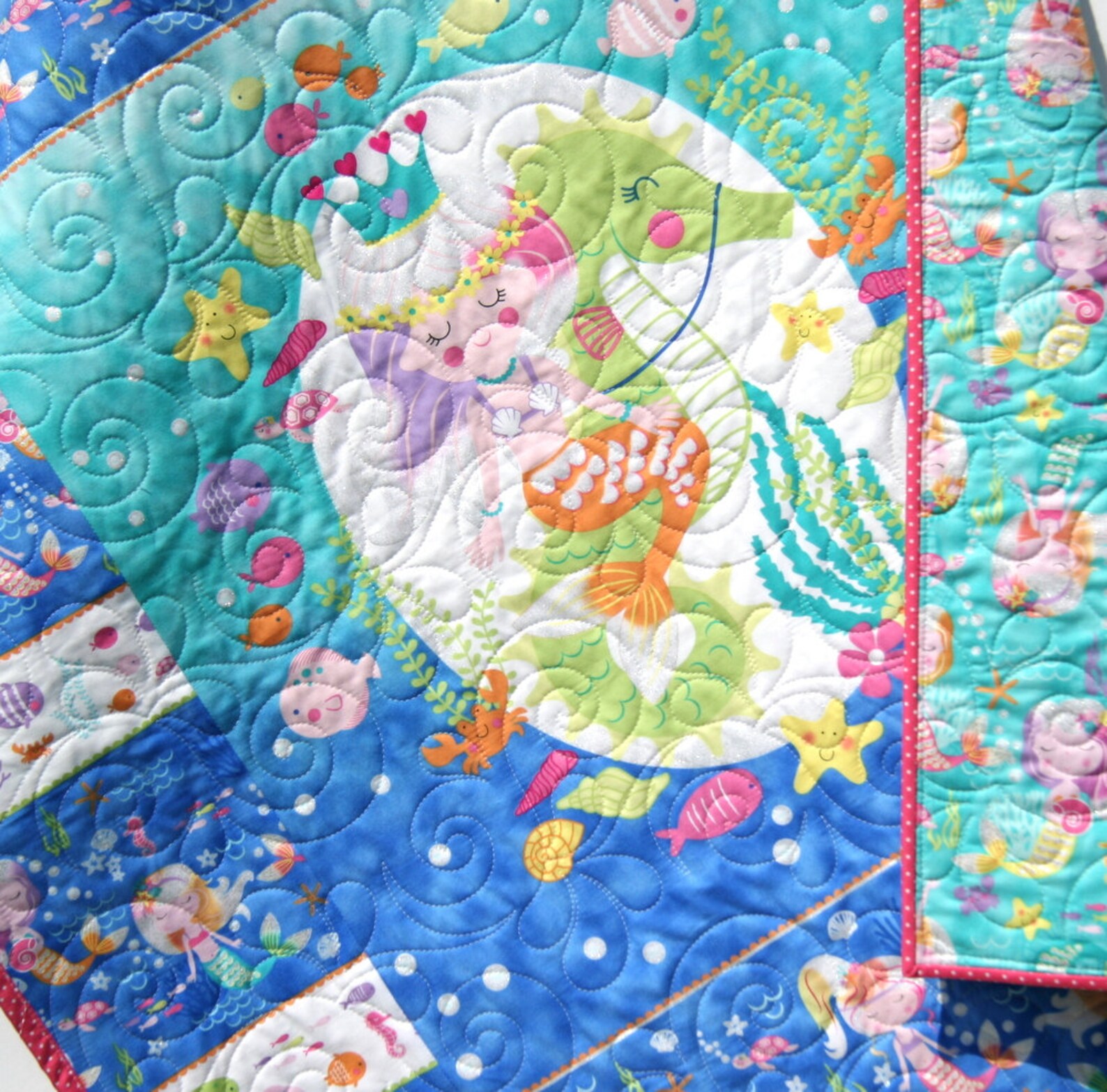Mermaid Quilt Kit for Girls Sewing Project to Make Yourself Etsy