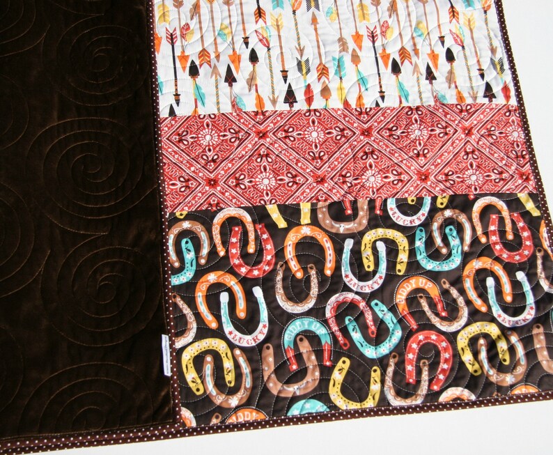 Striped Quilt to Make Quilt Kit Western Boy Fabrics Modern Etsy