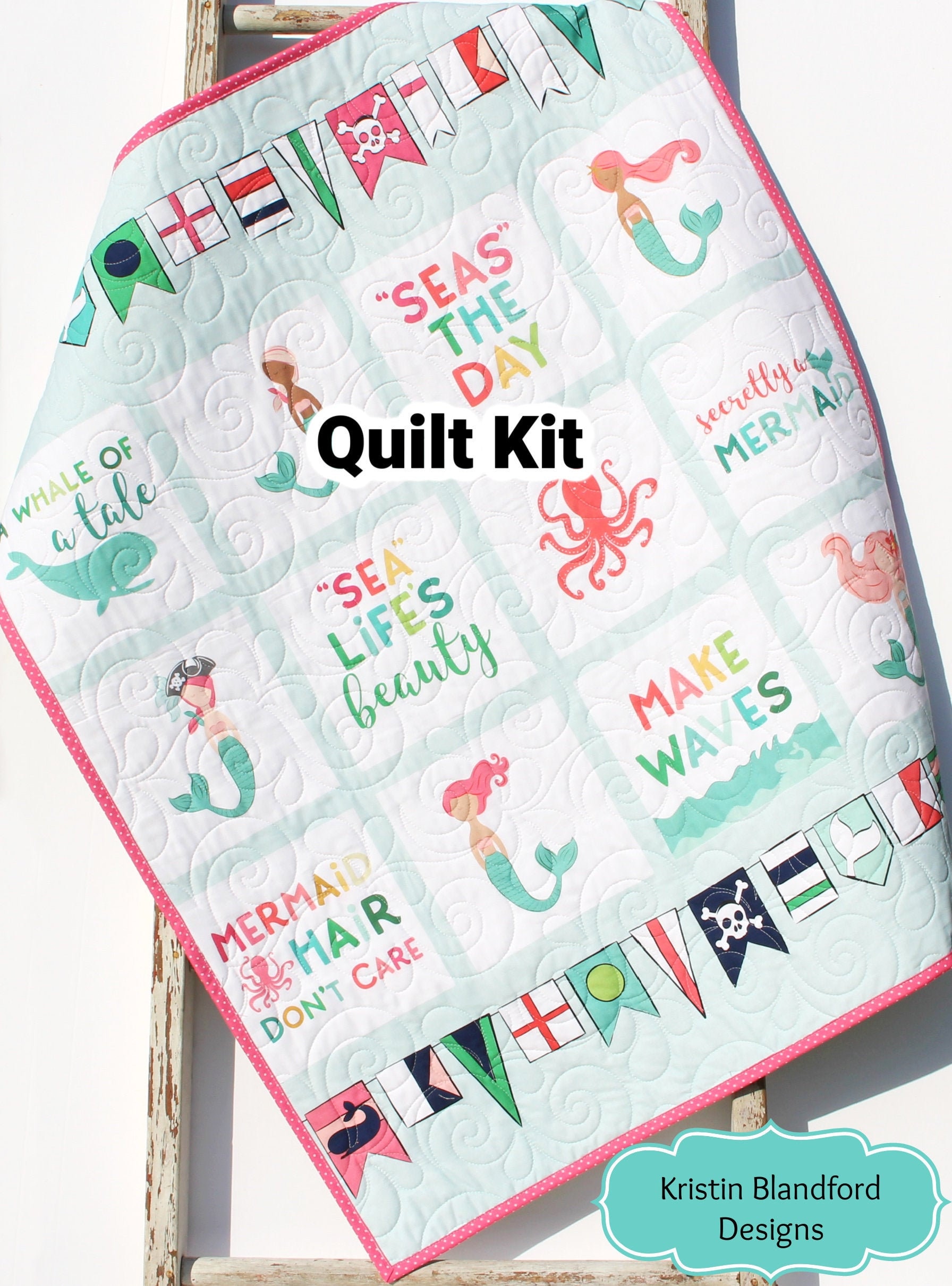 Mermaid baby quilt hotsell