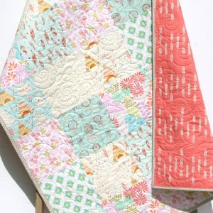 Woodland girl twin quilt kit pastel forest animal fabrics girls bedroom quilt kit final one available