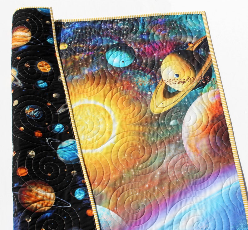 Space Quilt Kit Baby Blanket Project Science Bedding Etsy