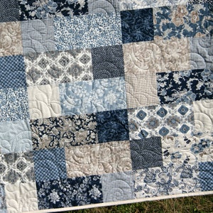 Layer Cake Quilt Pattern, PDF File, Stepping Stones, Easy Quick Beginner Quilting Sewing Digital Download PDF File Instant Upload Throw Baby image 9