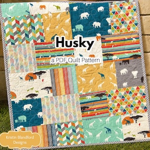 Big Block Fat Quarter Quilt Pattern PDF – Easy Beginner Quilt Pattern – Instant Download Modern Quilt Pattern