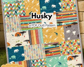 Big Block Fat Quarter Quilt Pattern PDF – Easy Beginner Quilt Pattern – Instant Download Modern Quilt Pattern
