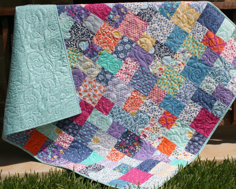 PDF Quilt Pattern, Layer Cake, Beginner, Simple Quick Easy, Instant Download, DIY, Quilting Pattern, Baby Quilts, Throw Quilts, Modern image 6