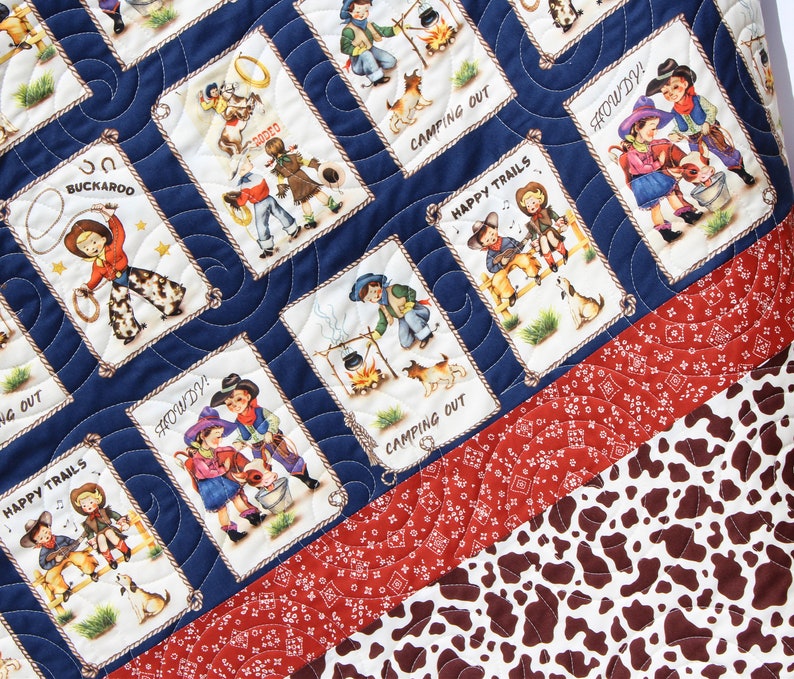 Ranch Rodeo Baby Quilt Kit Panel Quick Easy Beginner Sewing - Etsy