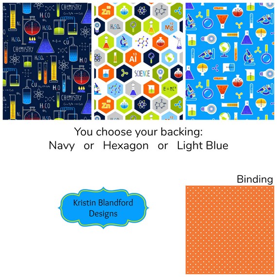 Science Quilt Kit in Baby and Toddler Sizes Bright Colorful Etsy