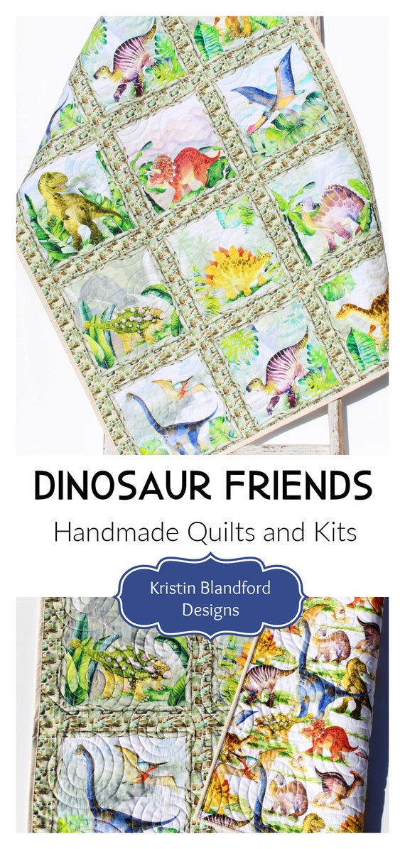 Dino Friends 3 Yard Quilt Top Bundle