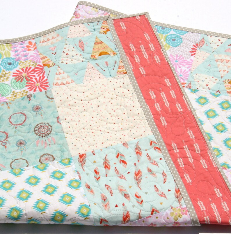 Twin quilt kit woodland girl pastel fabrics forest animal quilt discontinued quilt kit one left