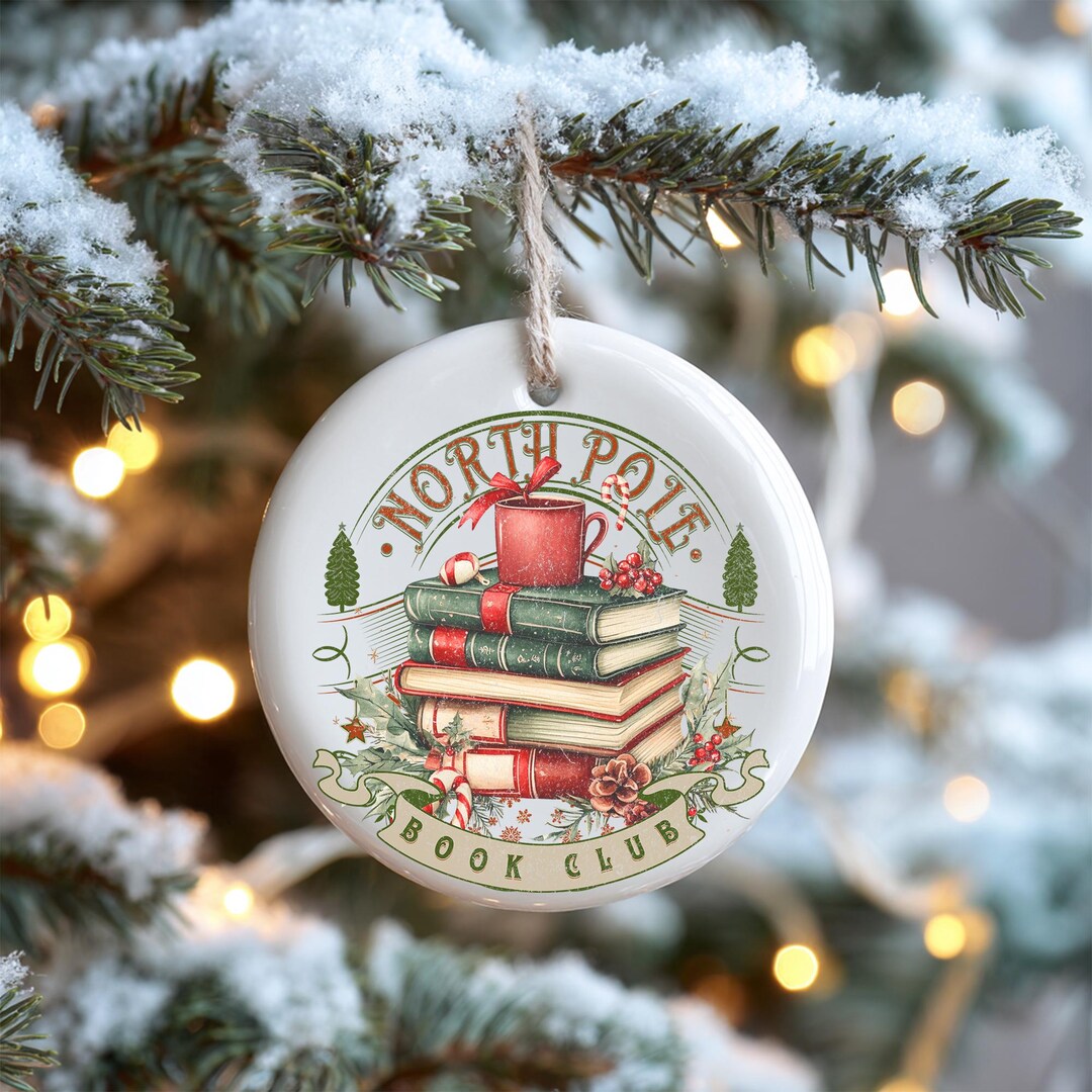 Bauble Stack Festive Book Stack Christmas Ornament Set, Keepsake Christmas Bauble ...