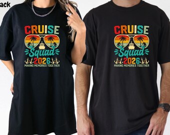 Comfort Colors Cruise Squad Shirts, Family Trip 2026, Matching Long Sleeve Tee