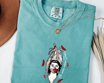 Camisa de colores cómodos MMIW, camiseta para mujeres indígenas