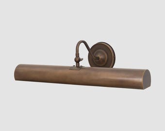Brass Picture Light: Mid Century Modern Wall Fixture