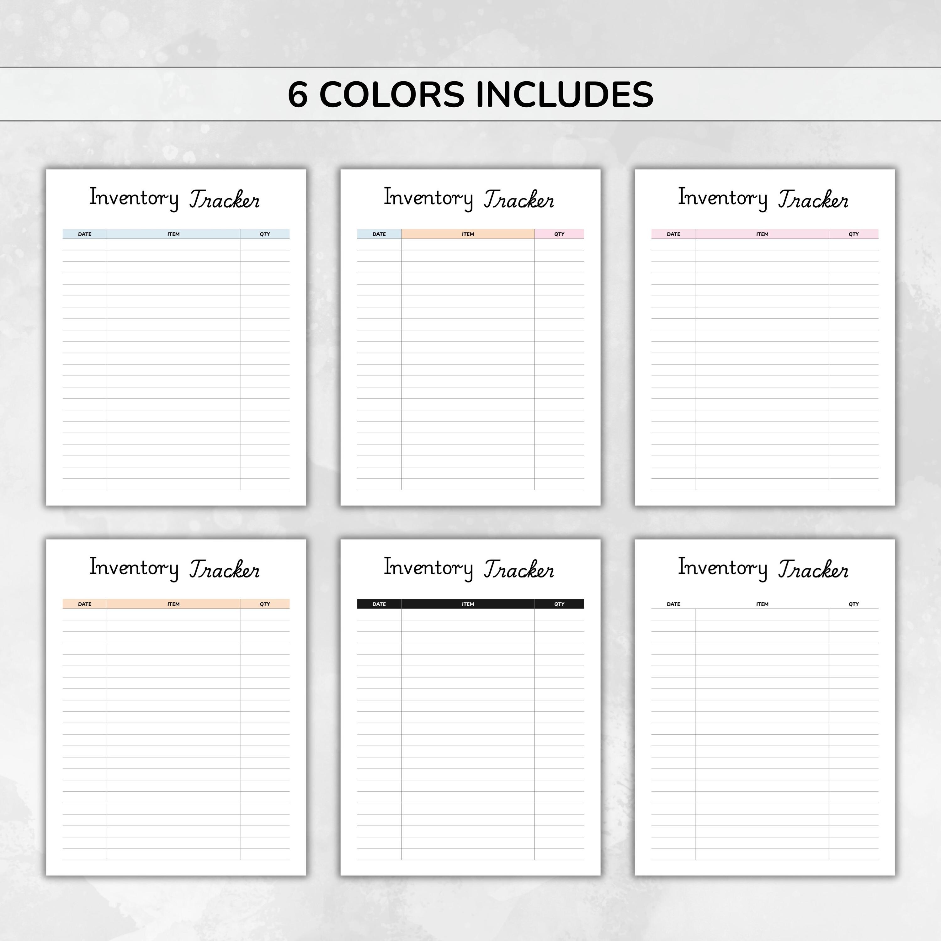 Inventory Log Sheet | Inventory Tracker Template | Stock Inventory ...