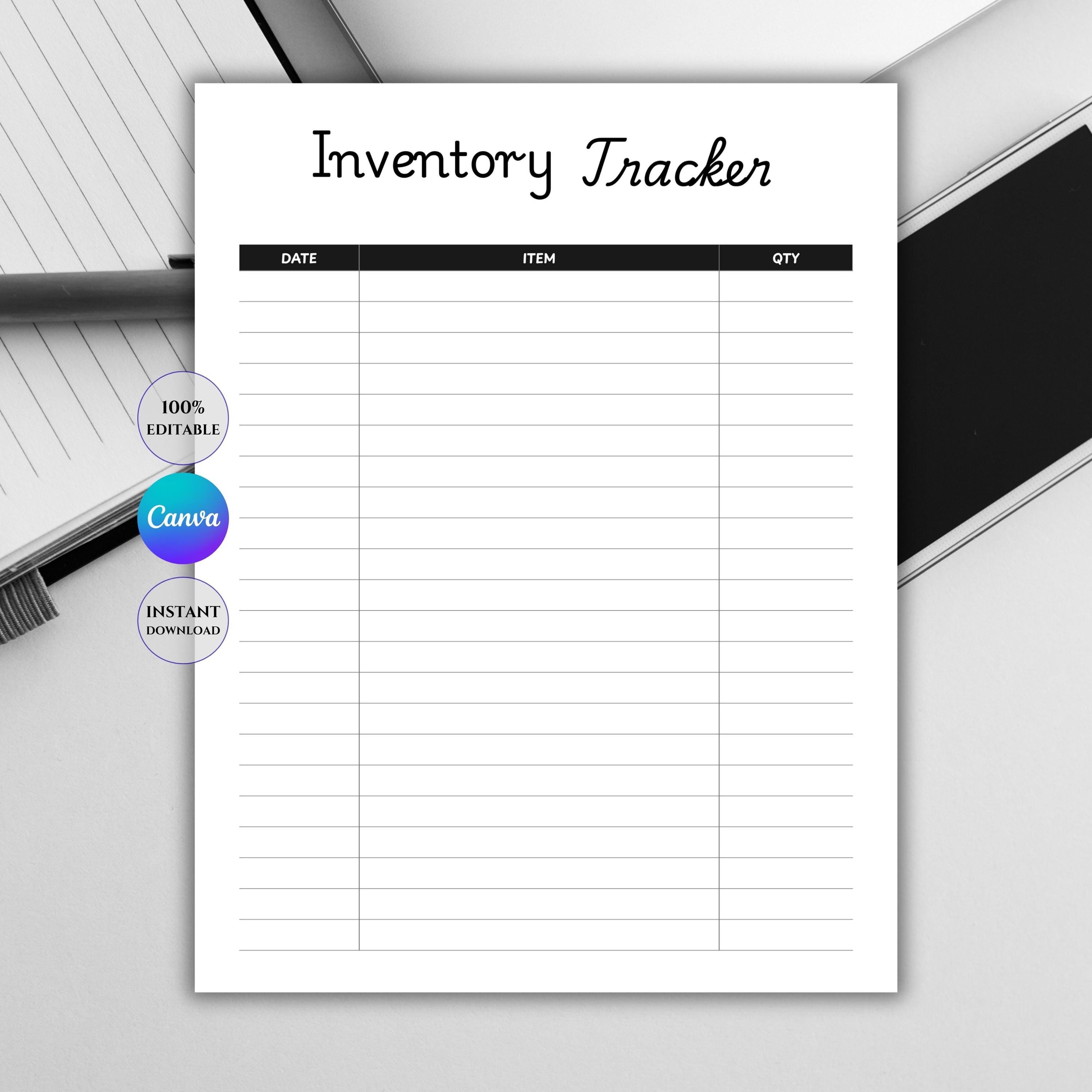 Inventory Log Sheet | Inventory Tracker Template | Stock Inventory ...