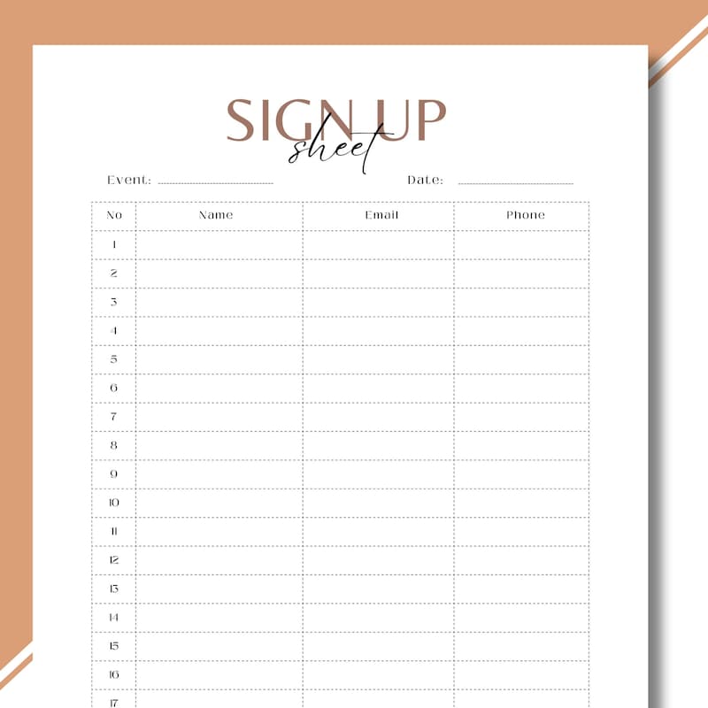 Business Sign in Template Etsy