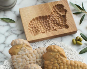 Wooden Sheep Cookie Baking Mold: Cookie Cutter Wood Tool