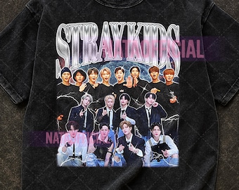 Chemise STRAY KIDS, t-shirt Stray Kids, chemise Stray Kids Kpop, sweat-shirt Stray Kids, produits dérivés Stray Kids, chemise Stray Kids Lover