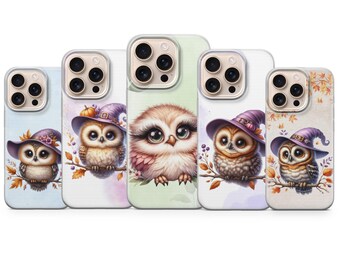 Owl-telefoonhoes Witchy-hoesje voor iPhone 17 Pro Max, 16e, 15, 14, 13 en Samsung S26 Ultra, S25 FE, A57, A56, Pixel 10, 9A