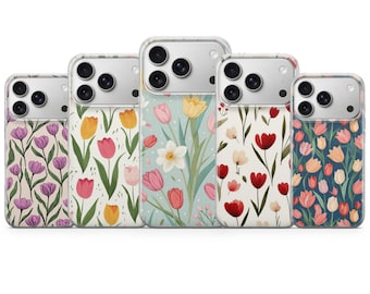 Spring Flower telefoonhoesje Flower Cover voor iPhone 17 Pro Max, 16e, 15, 14, 13 en Samsung S26 Ultra, S25 FE, A57, A56, Pixel 10, 9A