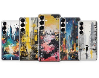 Abstract Street Art-telefoonhoesje Modern Art-hoesje voor iPhone 17 Pro Max, 16e, 15, 14, 13 en Samsung S26 Ultra, S25 FE, A57, A56, Pixel 10, 9A