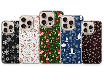 Etui na telefon z motywem laski cukrowej na święta Bożego Narodzenia do iPhone'a 17 Pro Max, 16e, 15, 14, 13 i Samsunga S26 Ultra, S25 FE, A57, A56, Pixela 10, 9A