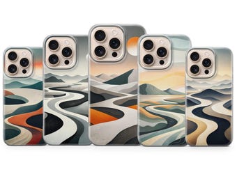 Nature Phone Case Abstract Cover for iPhone 17 Pro Max, 16e, 15, 14, 13 & Samsung S26 Ultra, S25 FE, A57, A56, Pixel 10, 9A