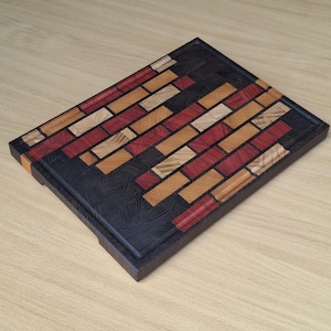Handmade Wooden Cutting Board – Premium End Grain Butcher Block, Rustic Chopping Board, Eco-Friendly Kitchen Decor, Wood Gift Idea.
