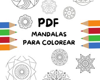 塗り絵用マンダラPDF – デジタルリラクゼーション＆マインドフルネスブック